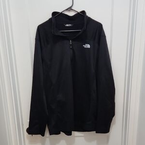 The North Face Men's Black Quarter Zip Long Sleeve Pullover Top Size XXL